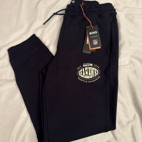 Hugo Boss X NFL Seattle Seahawks Sack Tri-Blend Track Pants - Picture 1 of 9